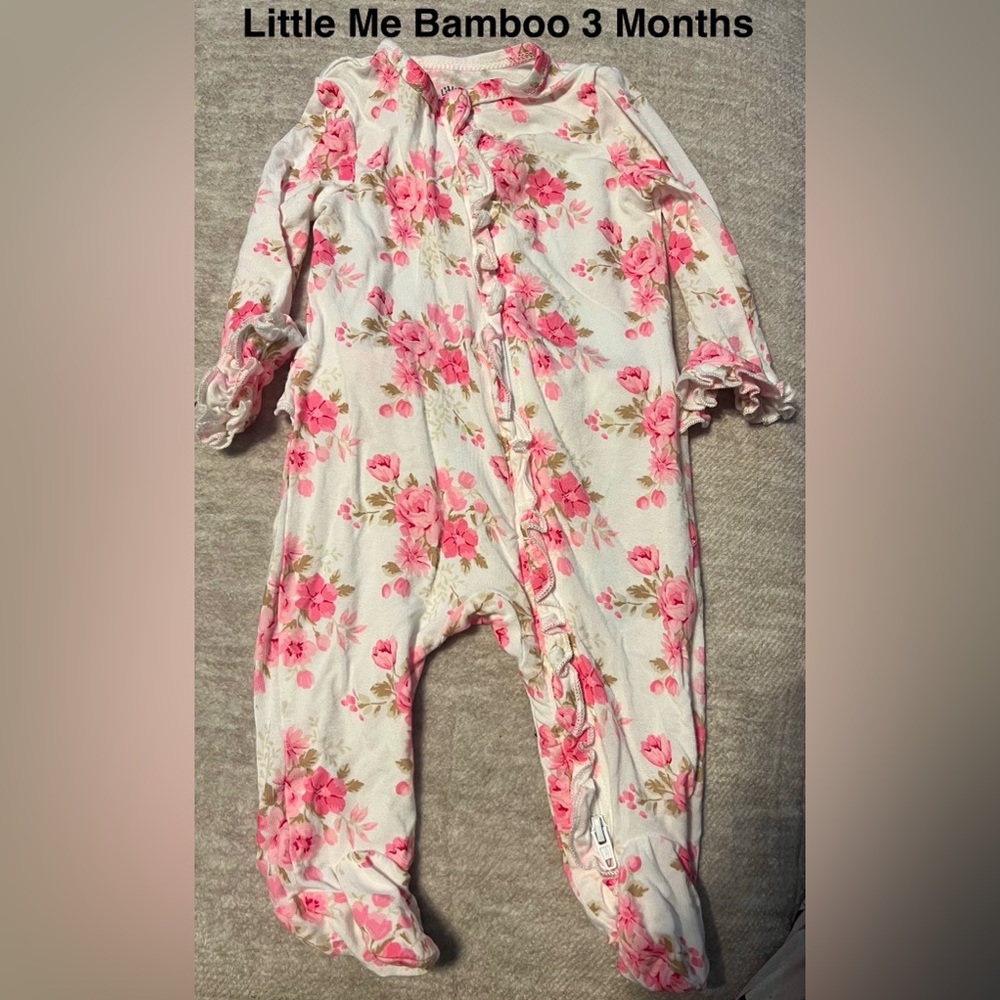 Little Me Bamboo Footie Bundle – Size 3 Months